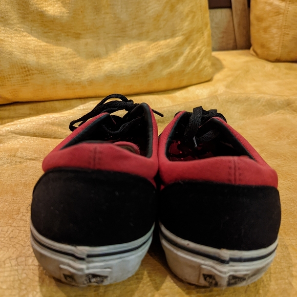 Vans skate shoes two tone red and black - men size 10 - Picture 5 of 7